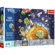 Пазли "100 UFT" The Treflik Family Трефлік у космосі 2/6 Trefl