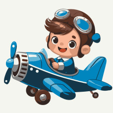 Набір для розпису "Юний пілот" 30x30 см 15619-AC