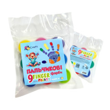 Набір пальчикових фарб 9 кольорів по 10 мл 17049-AV
