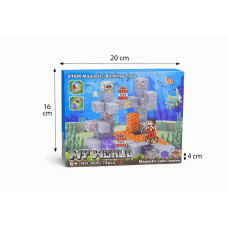 Магнітний Конструктор Minecraft модель 3605 на 74 деталів.