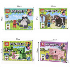 Магнітний Конструктор Minecraft модель 3802 на 24 деталі