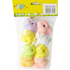 Пасхальні кольорові зайчики набір 4шт 375691