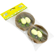 Пасхальні яйця в гнізді набір 2шт 375639