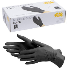 Рукавички одноразові вініл/нітрил "L" Чорні BD-8L (117981)