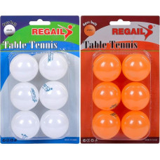 Набір м'ячів для настільного тенісу жовтий-білий, 6шт (97822)