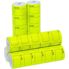 Цінник великий 3,5х5,0 см "Ціна" з рамкою  жовтий 100 шт (96649)