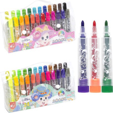 Фломастер 24 кольори 1103-24 "Water color pen" у сумочці