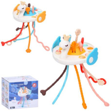 Гра LL002-B-Y (48шт) лебідь, 22см, рухливі деталі, м'які кнопки/Pop it, рухлива кнопка, прорізувач, сенсорна гра/текстурні деталі, тріскачка, 2 кольор