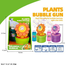 Мильні бульбашки P82308A (72шт/2) батар. 2 кольори, квітка короб. 16,3*11,3*21,7 см