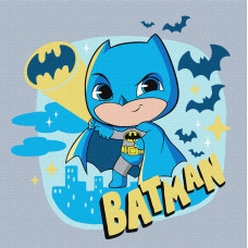 Набір для розпису по номерах для дітей WB "Batman: Герой темряви" 25х25см KHO1342