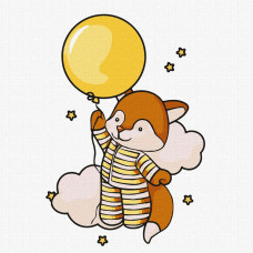 Набір для розпису по номерах для дітей "Досліджуючи небо" 25х25см KHO6144