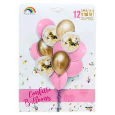 Набір Латексних куль Китай - рожево-золотий 10340