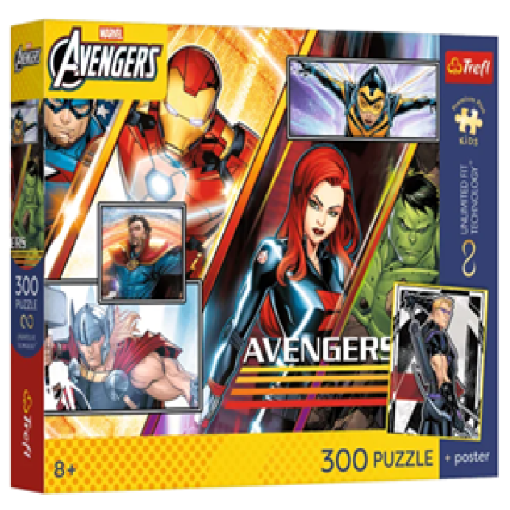 30468 Trefl Пазли "300 UFT Premium Plus Kids" Disney Marvel The Avengers Сила команди