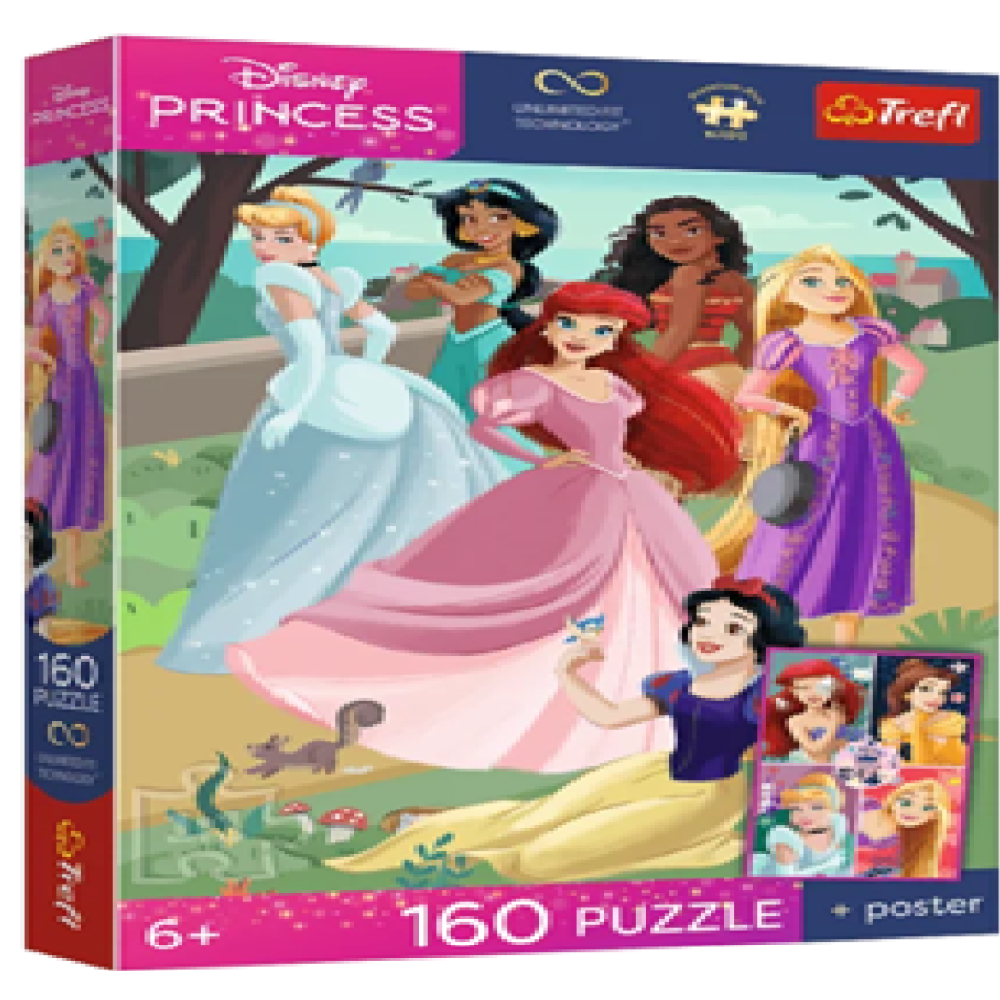 54382 Trefl Пазли "160 UFT Premium Plus Kids" Disney Princess Свято принцес