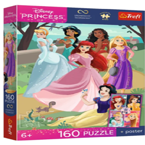 54382 Trefl Пазли "160 UFT Premium Plus Kids" Disney Princess Свято принцес