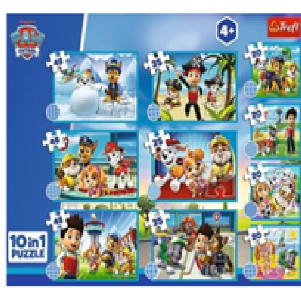 60129 Trefl Пазли "10in1" PAW Patrol Смілива команда