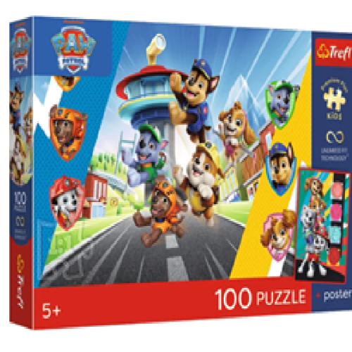 65500 Trefl Пазли "100 UFT Premium Plus Kids" PAW Patrol Щенячі пригоди