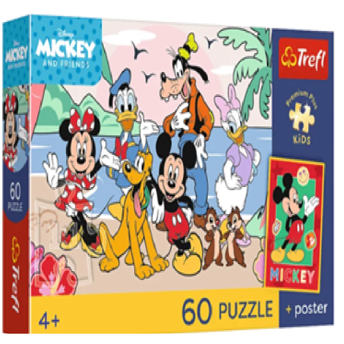 74380 Trefl Пазли "60 Premium Plus Kids" Disney Standard Characters Весела місія