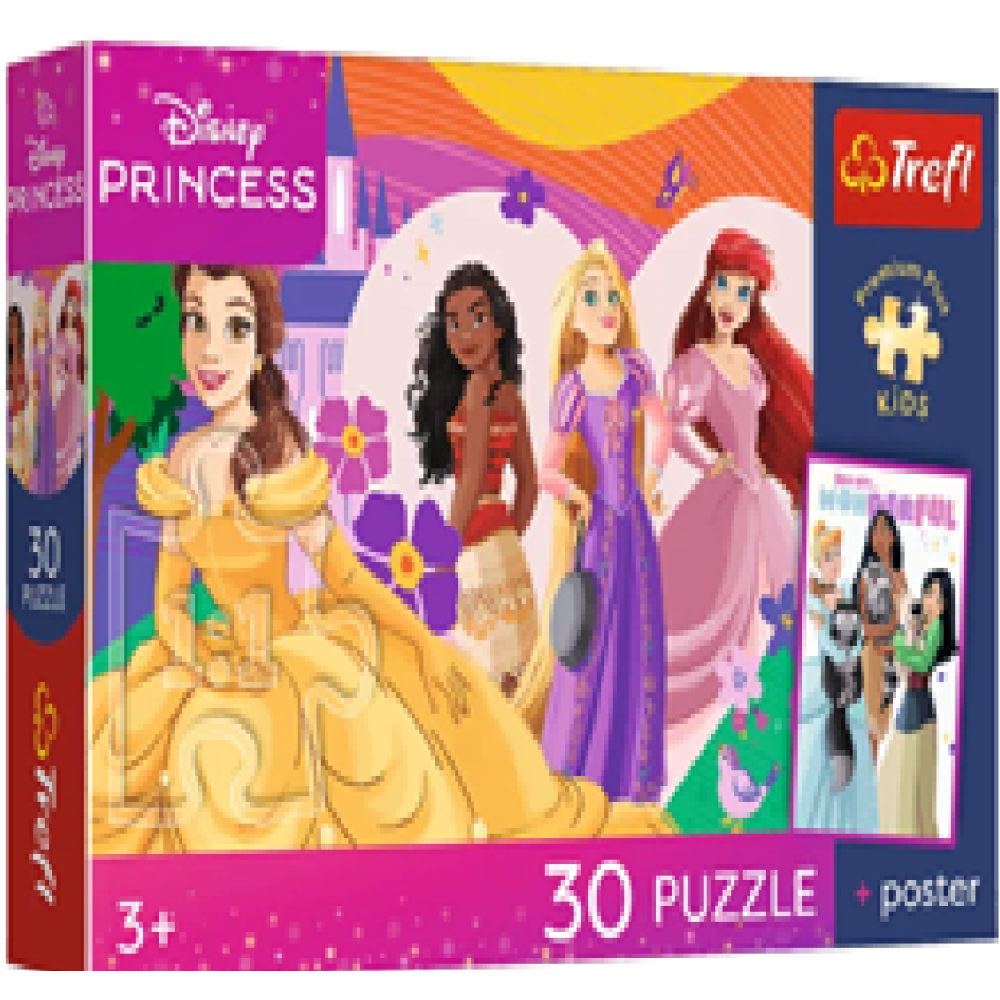 83429 Trefl Пазли "30 Premium Plus Kids" Disney Princess Дружба принцес