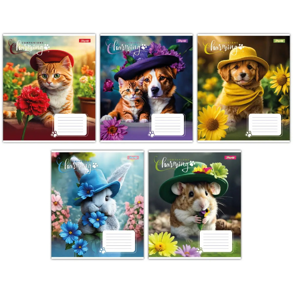 Зошит шкільний А5/24 кл. 1B Charming companions, зошит учнів.