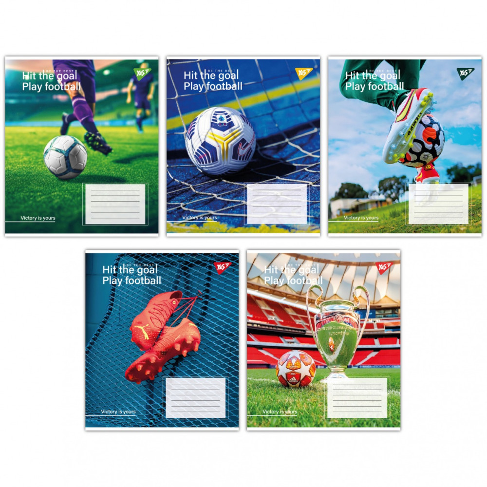 Зошит для записів Yes Hit the goal А5 60 аркушів клітинка 767400