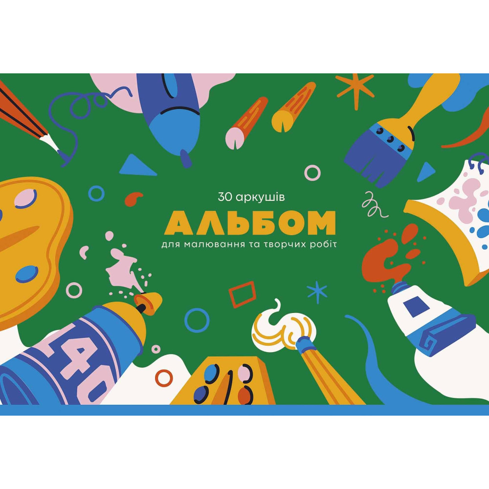 Альбом для малювання, склейка, 30арк., 100г/м2, Star PB-GB-030-8555