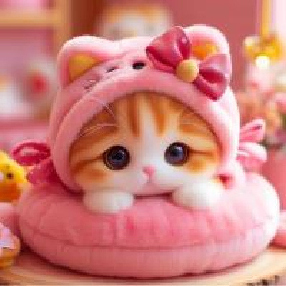 Алмазна мозаїка "Грайливе кошеня" S10234 ТМ Dreamtoys, 20х20 см, на рамці, 21х21х2,5см, в коробці