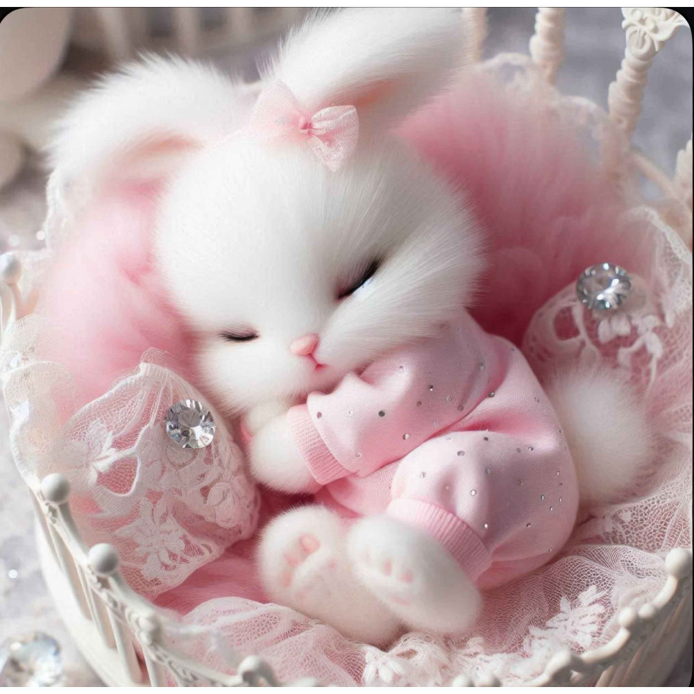 Алмазна мозаїка "Солодкий сон" S10366 ТМ Dreamtoys, 20x20 см, на рамці, 21x21x2,5 см, в коробці