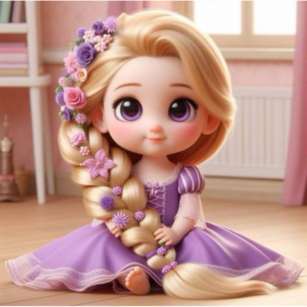Алмазна мозаїка "Варюша", 20х20см, на рамці, ТМ Dreamtoys S10246, 21х21х2,5см, в коробці