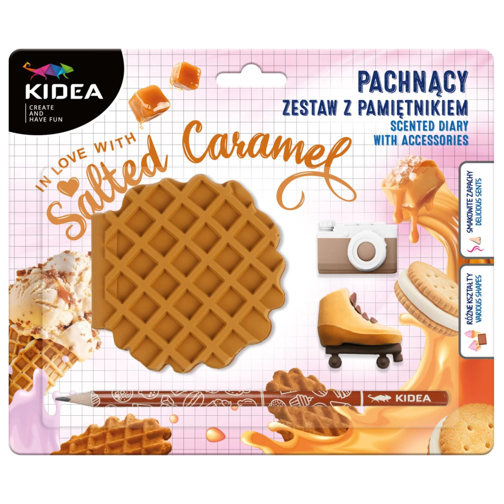 Ароматизований щоденник Kidea з аксесуарами «Солона карамель»