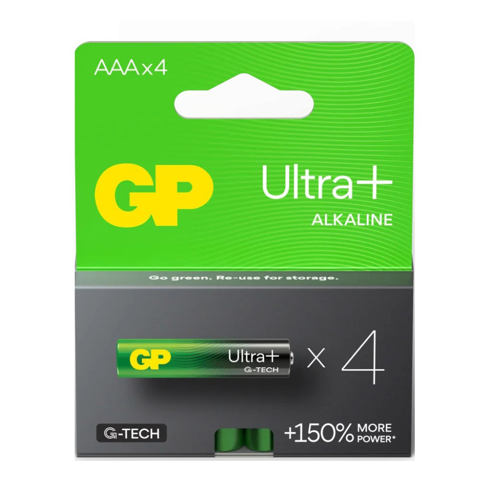 Батарейка GP Ultra Plus Alkaline 1,5V (LR3) лужна 24AUP21-SB2 блістер 2 шт в упаковці