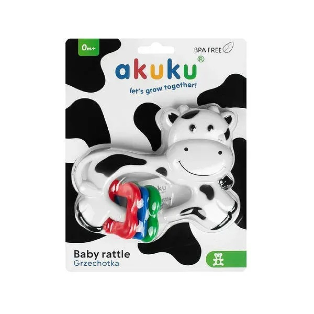 Брязкальце Корівка з кільцями A0679
