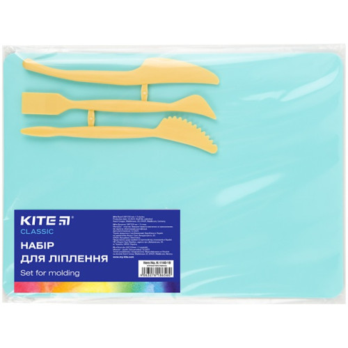 Дошка для пластиліну Kite Classic 180х250 мм+ 3 стеки м'ятна (K-1140-18)