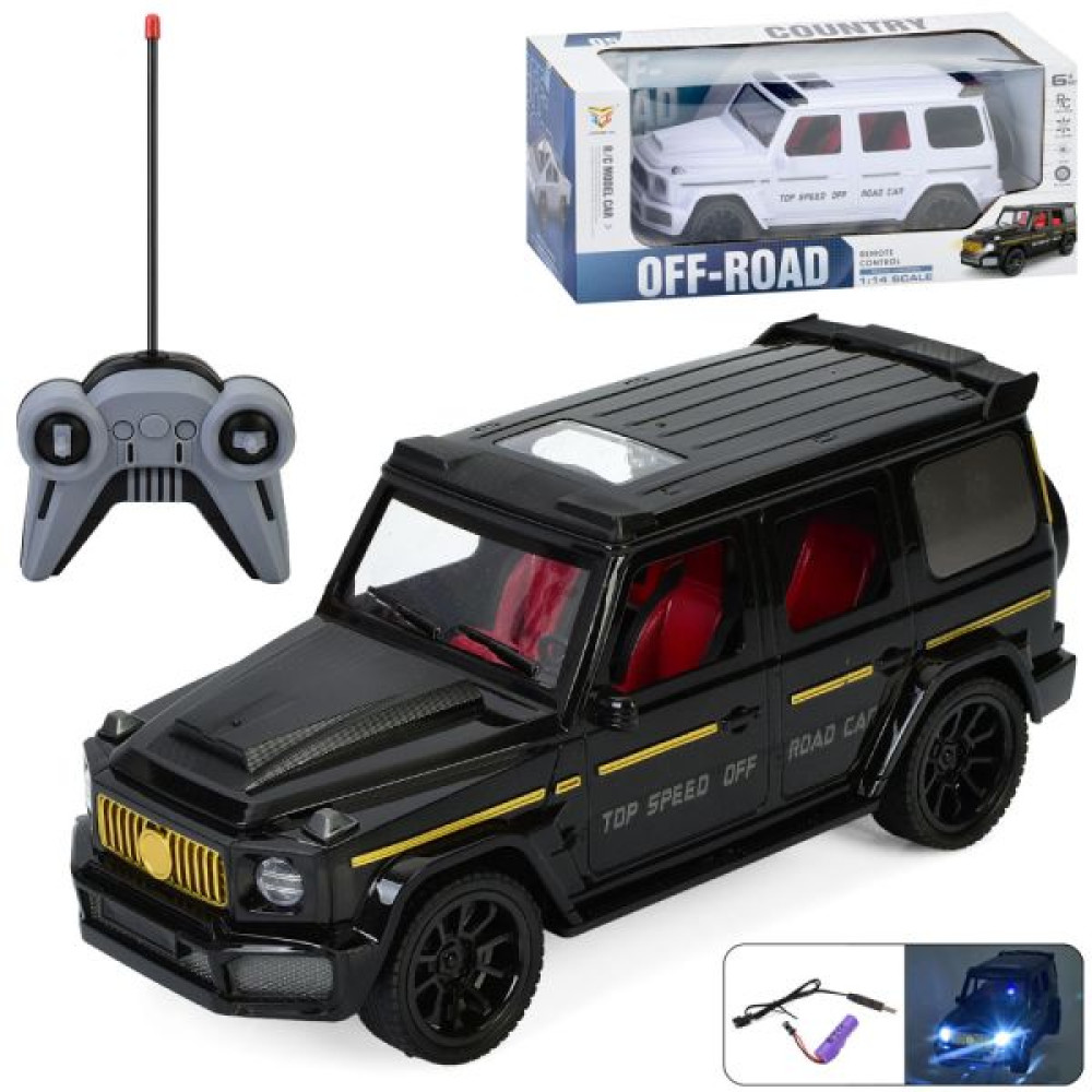 Джип 689S-128A (12шт) р/к, акум, 28см, 1:14, світло, гумові колеса, USBзарядне, 2 кольори, в коробці, 38-16,5-16см