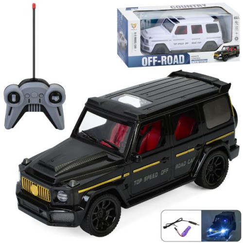 Джип 689S-128A (12шт) р/к, акум, 28см, 1:14, світло, гумові колеса, USBзарядне, 2 кольори, в коробці, 38-16,5-16см