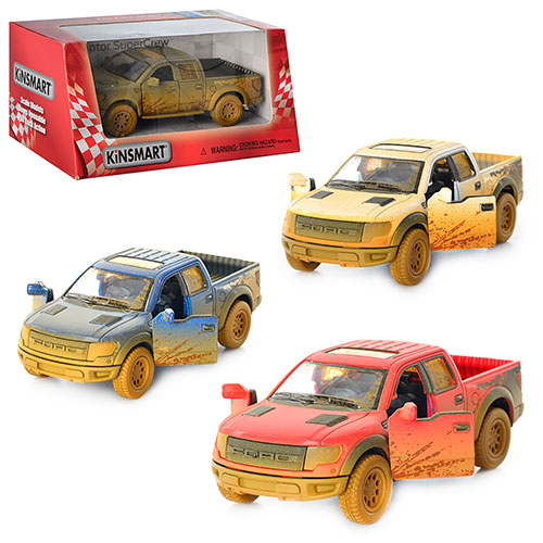 Джип KT 5365 WY (24шт) метал,інерц-я,пікап,1:46,12,5см, відч.дв,гум. колеса, 4 кольори, в кор-ці, 16-7-8см
