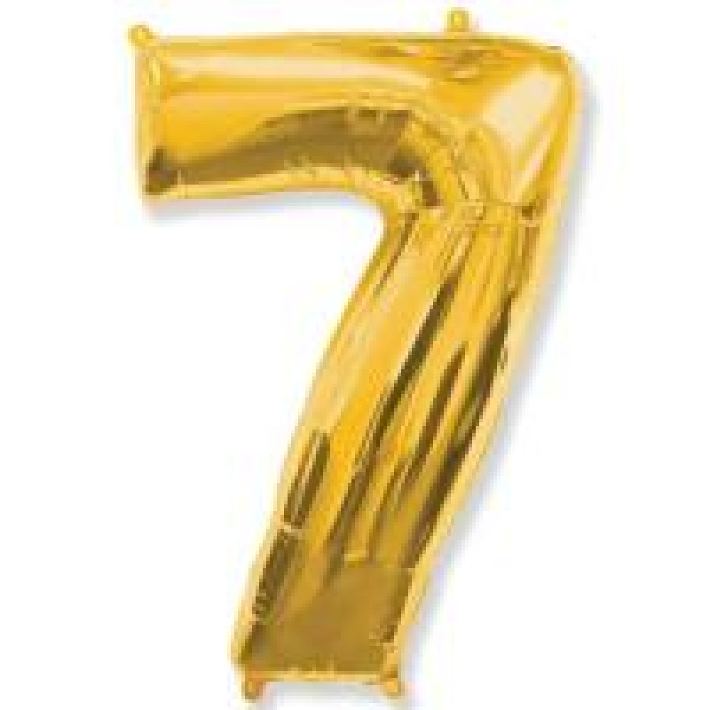 Фольгована кулька цифра "7" золото 40" FlexMetal 3402-0072