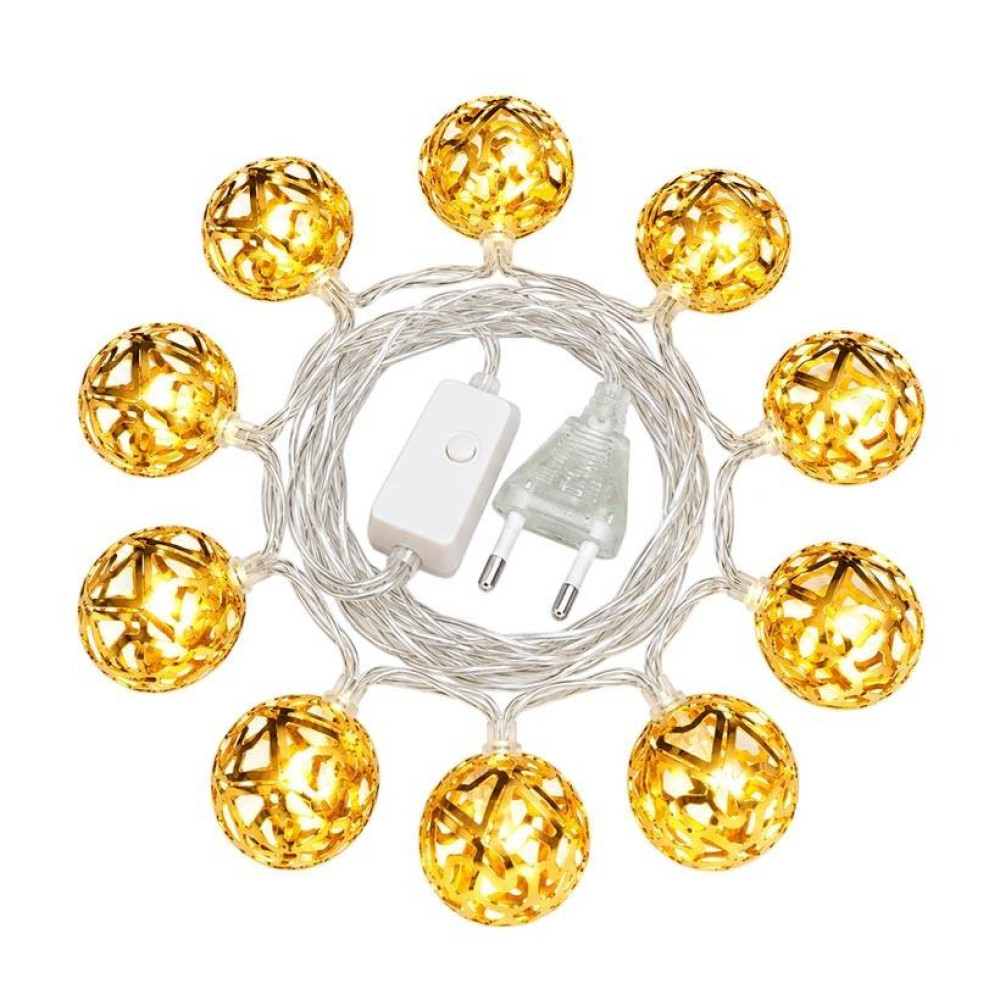 Гірлянда світлодіодна 3 м 10 LED "Кульки" мультиколір, від мережі 220V D-35 (116441)