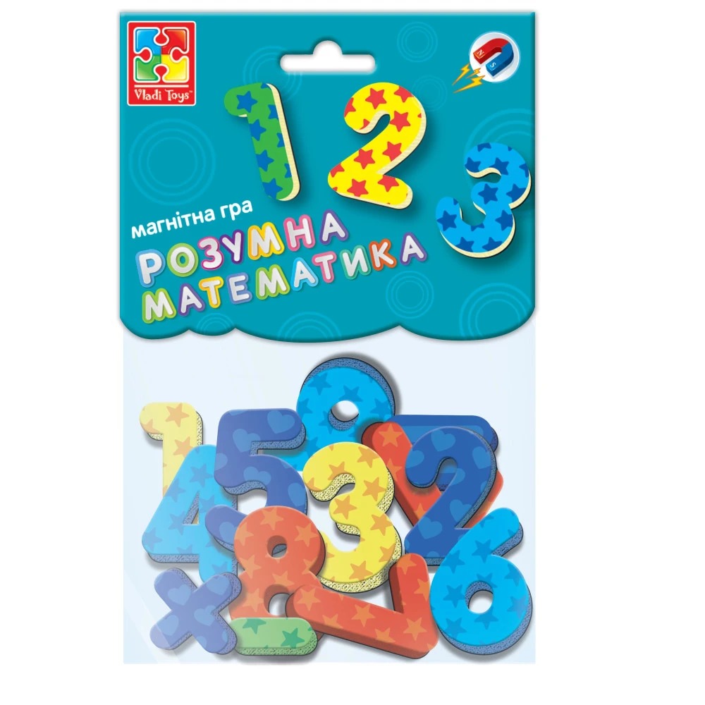 Магнітна гра "Цифри та геометричні фігури" VT5900-01 (укр)