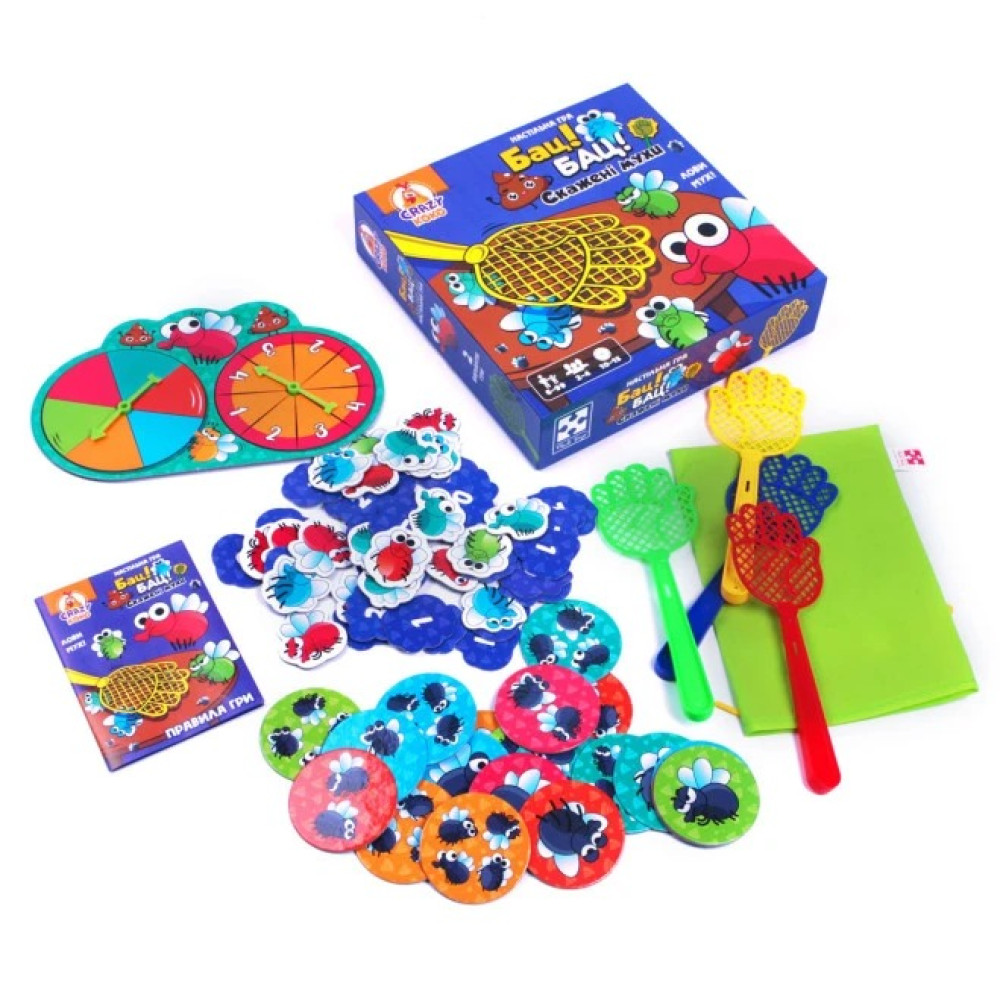 Гра настільна Vladi Toys Бац! Бац! Скажені мухи  VT8055-37 (укр)