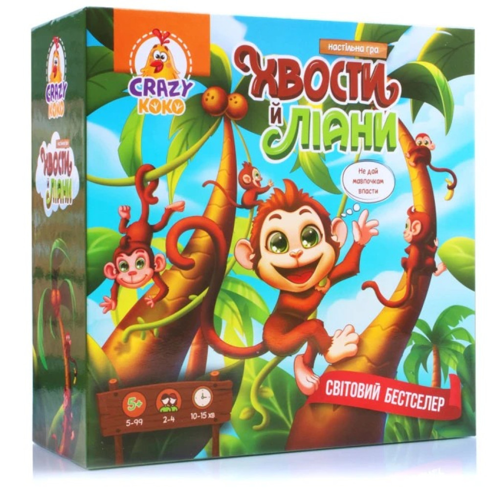 Гра настільна Vladi Toys Хвости й ліани. VT8055-39 (укр)
