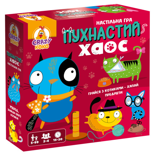 Гра настільна Vladi Toys розважальна. Пухнастий хаос. VT8055-32 (укр)