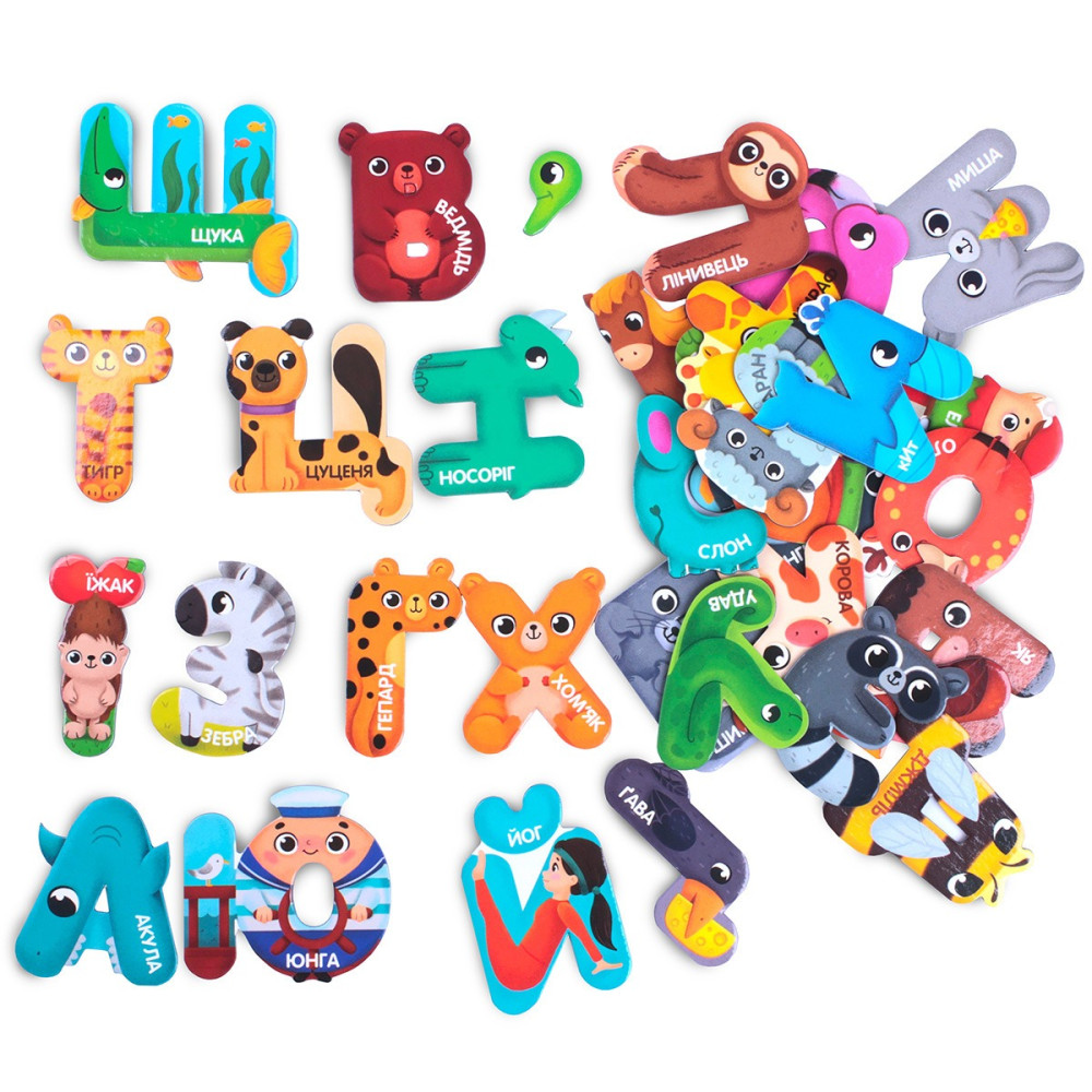 Гра розвиваюча Vladi Toys магнітна. Диво-букви. Абетка. VT5411-18