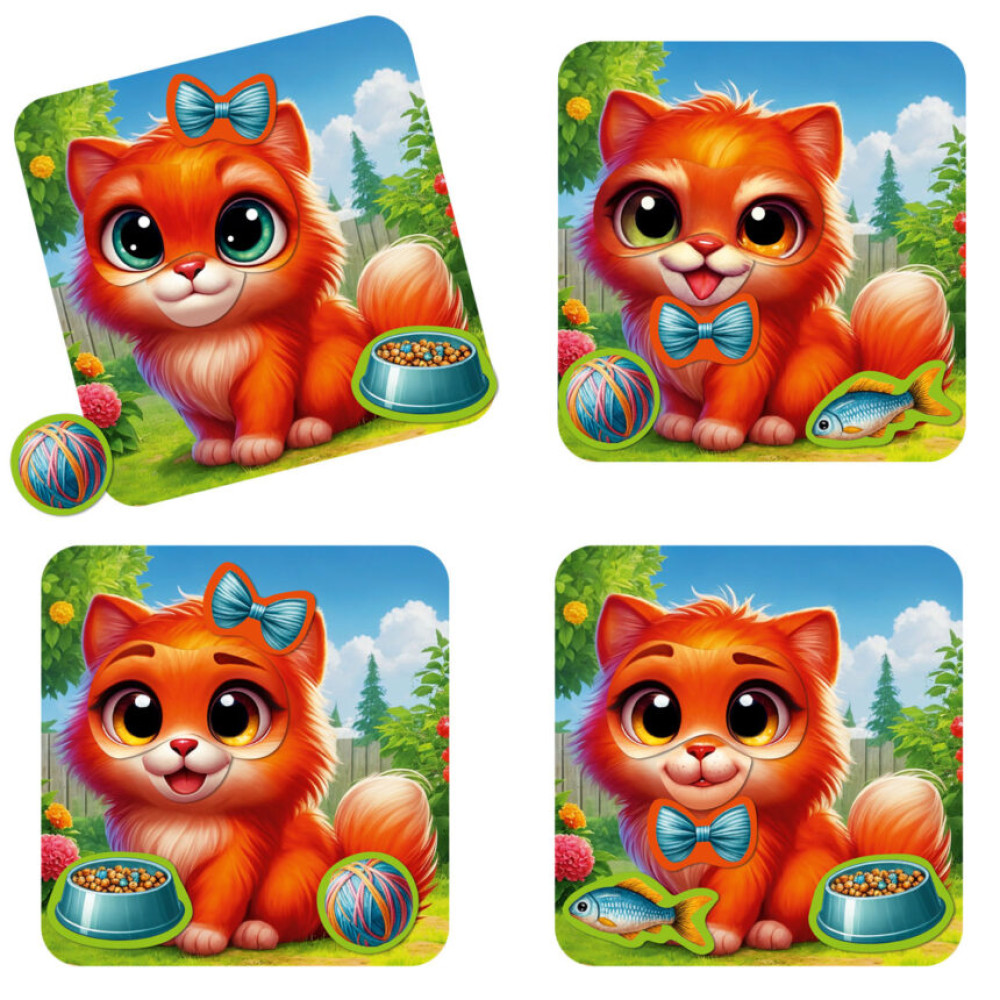 Гра розвиваюча Vladi Toys магнітна "Емоції Кошеняти" VT3220-05 (укр)