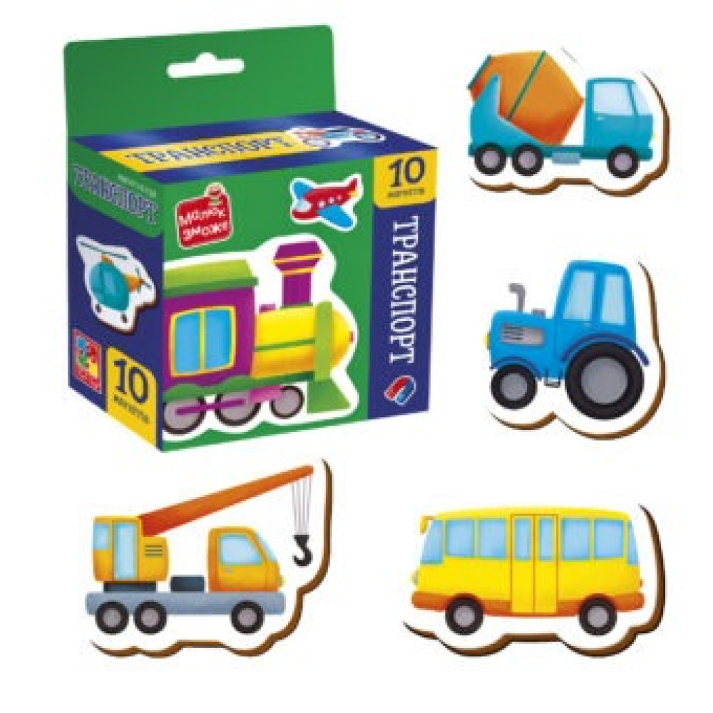 Гра розвиваюча Vladi Toys набір магнітів. "Транспорт"  VT3106-35
