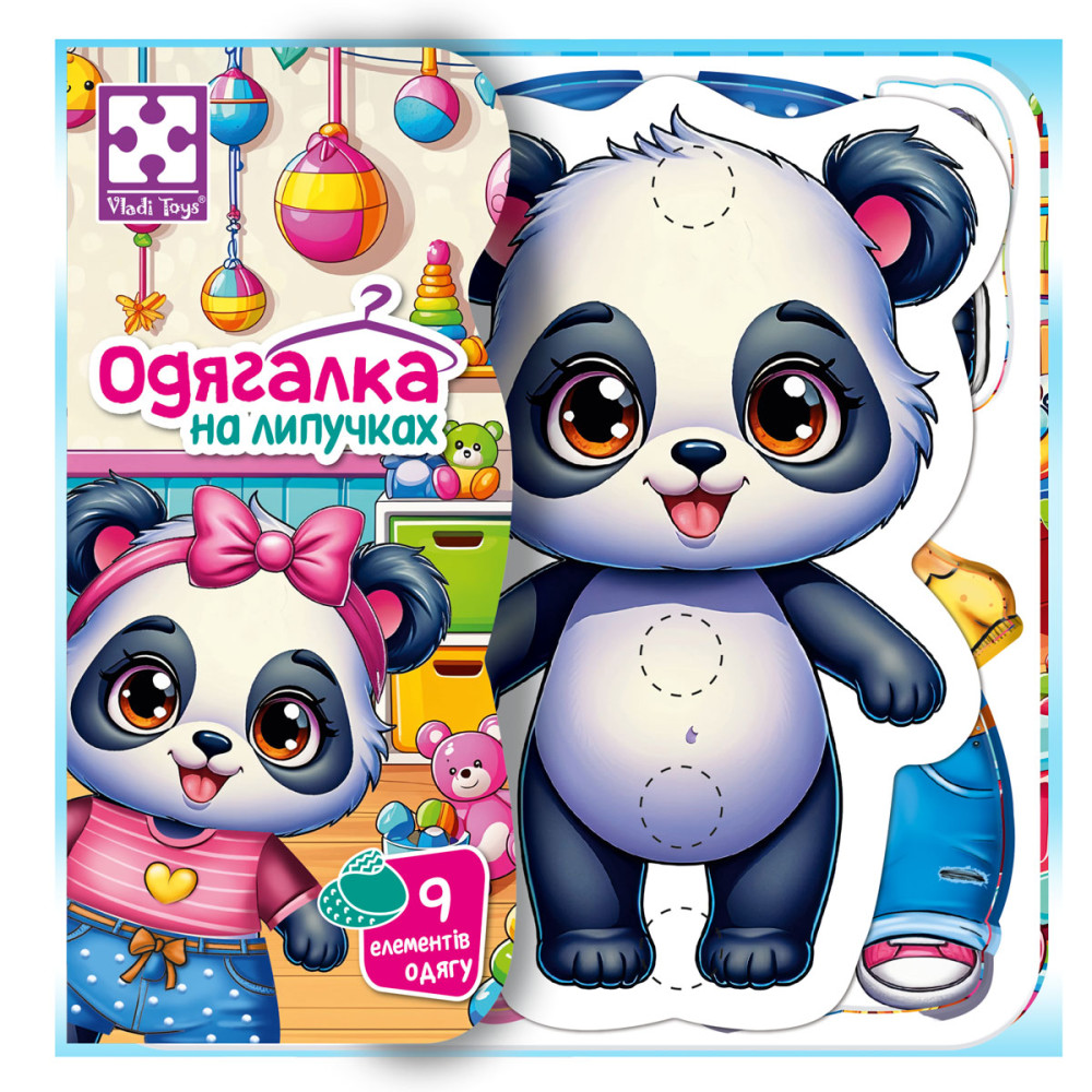 Гра розвиваюча Vladi Toys з липучками "Пандочка" VT1320-05