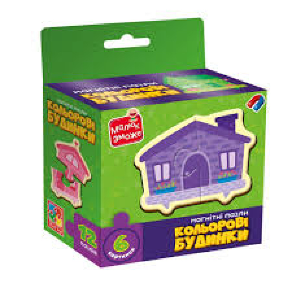 Гра Vladi Toys пазли магнітні "Кольорові будинки" VT1733-03