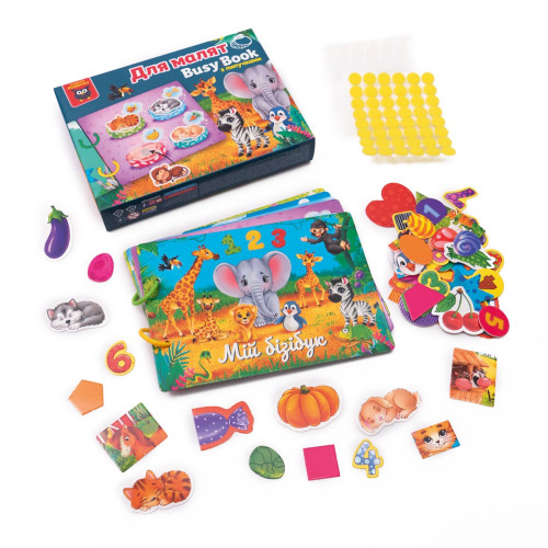 Гра розвиваюча Vladi Toys з липучками. "Бізі бук. Для малят" VT1310-07