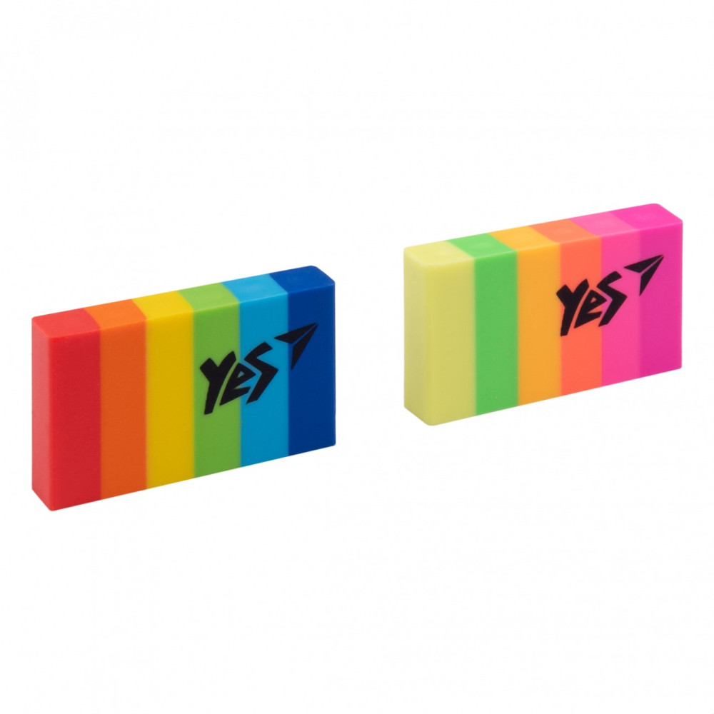 Гумка у формі прямокутника YES "Pantone", 2 кол./уп 560450