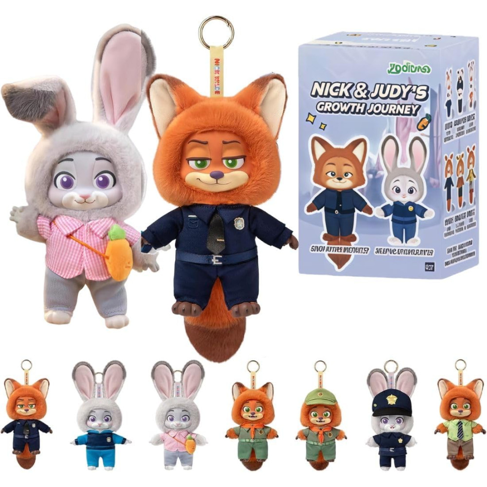 Іграшка сюрприз Брелок Зоотрополіс персонаж мультфільму Disney Zootopia в коробочці 15см